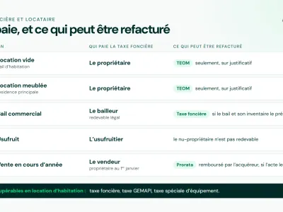 Taxe foncière et locataire : qui paie quoi, et quand ?